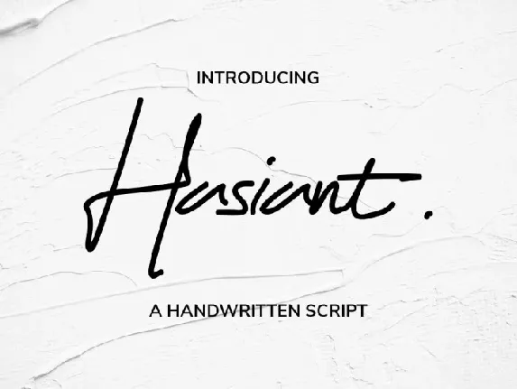 Hasiant Handwritten font