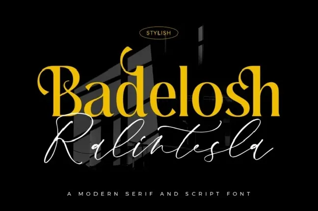 Badelosh Ralintesla Duo font