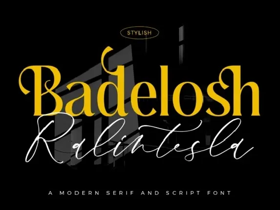 Badelosh Ralintesla Duo font