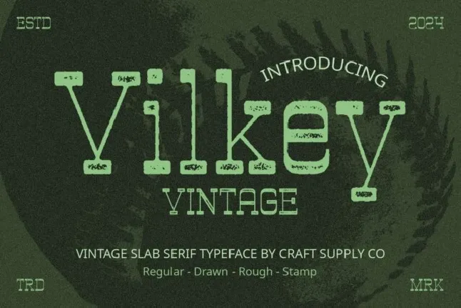 Vilkey Vintage font