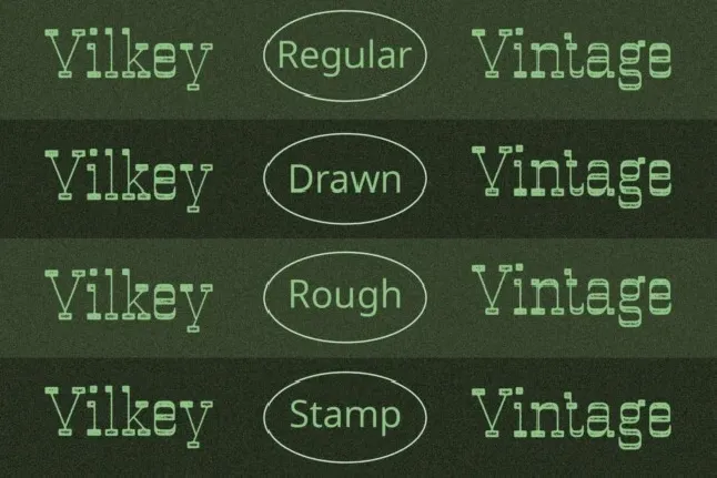 Vilkey Vintage font