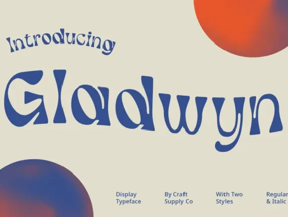 Gladwyn Display font