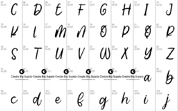 Billowy font