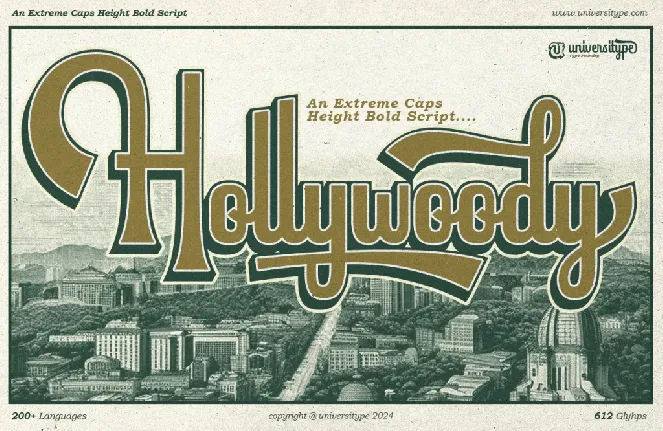 UT Hollywoody Demo font