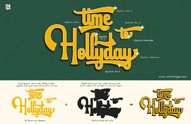 UT Hollywoody Demo font