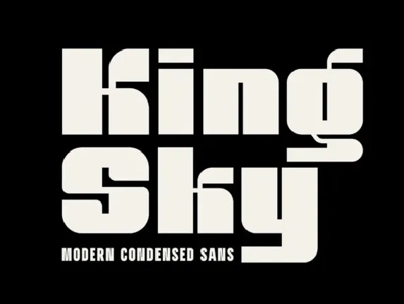 King Sky font