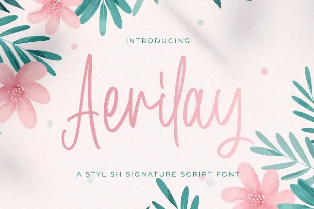 Aerilay font