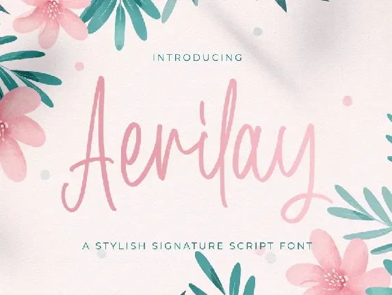 Aerilay font