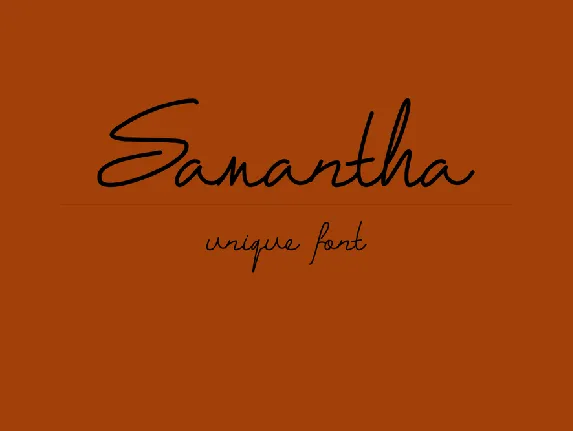 samantha free font