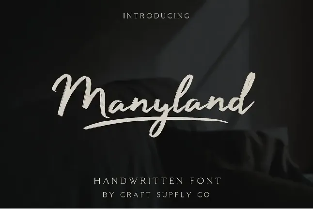 Manyland Free font