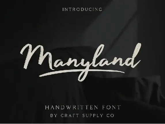 Manyland Free font