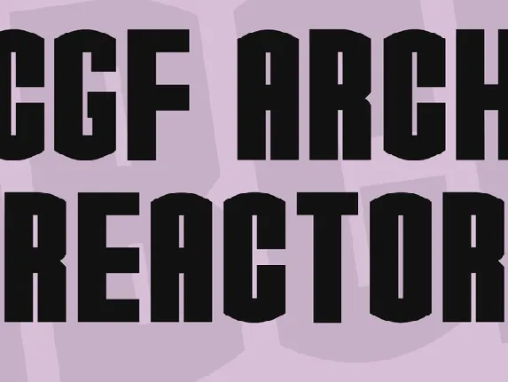 CGF Arch Reactor font