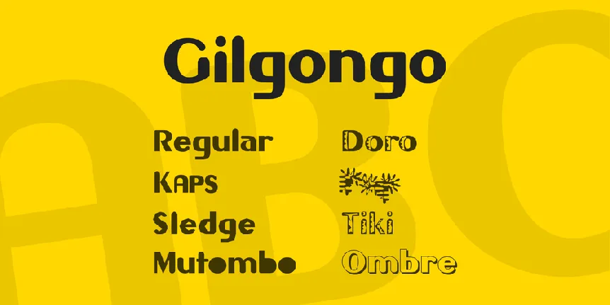 Gilgongo font