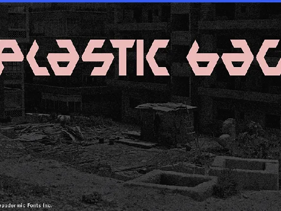 Plastic Bag font