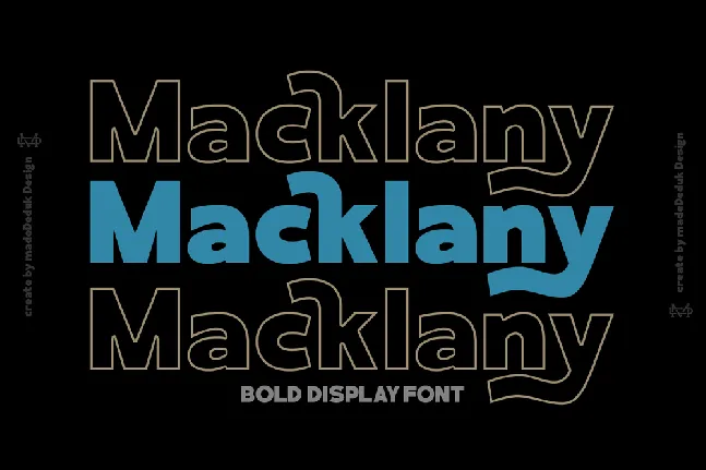 Macklany Demo font