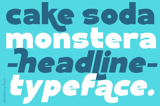 Macklany Demo font