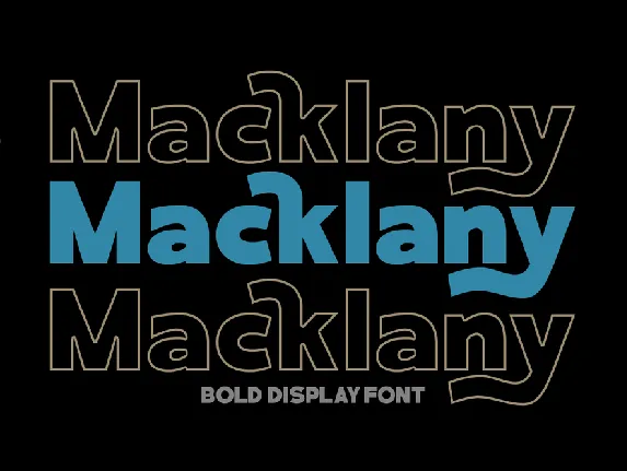 Macklany Demo font