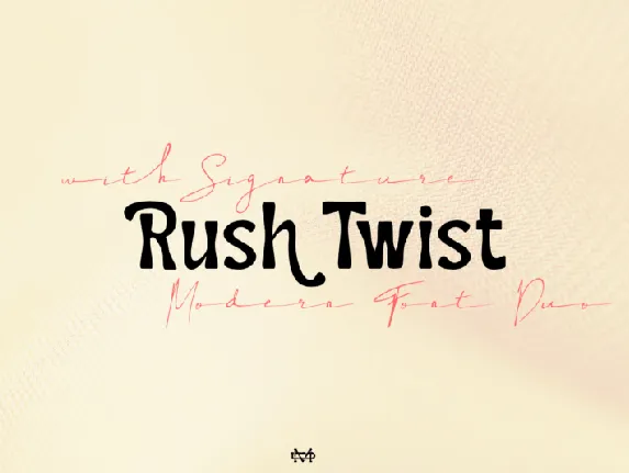 Rush Twist font