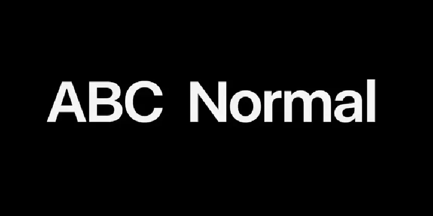 ABC Normal font