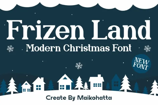 Frizen Land font