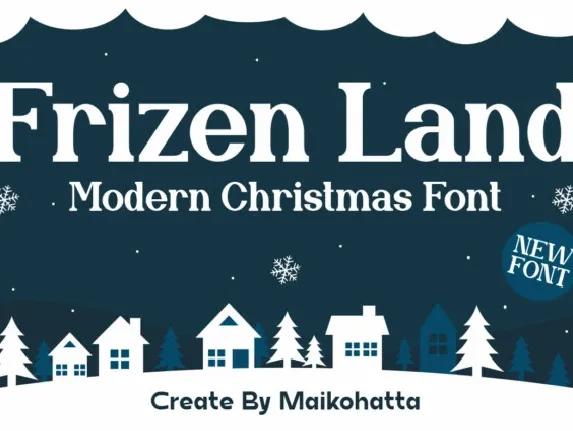 Frizen Land font