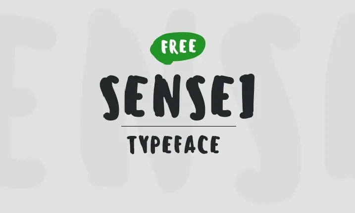 Sensei Free font