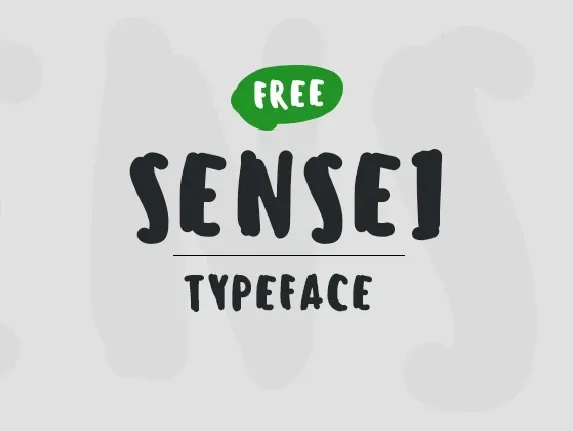 Sensei Free font