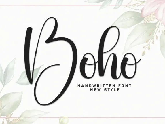 Boho Script font