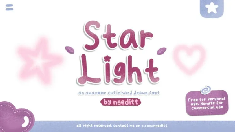 Star Light Display font