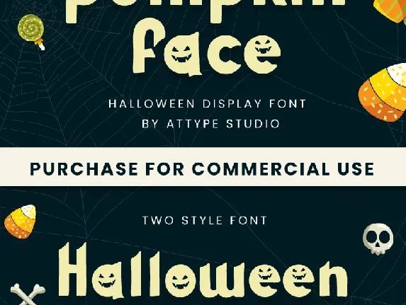 Pumpkin Face font