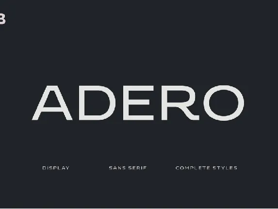 Adero Trial font