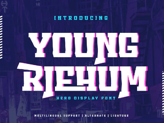 Young RIEHUM Trial font