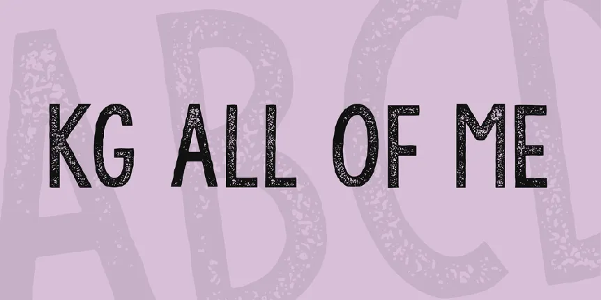 KG All of Me font