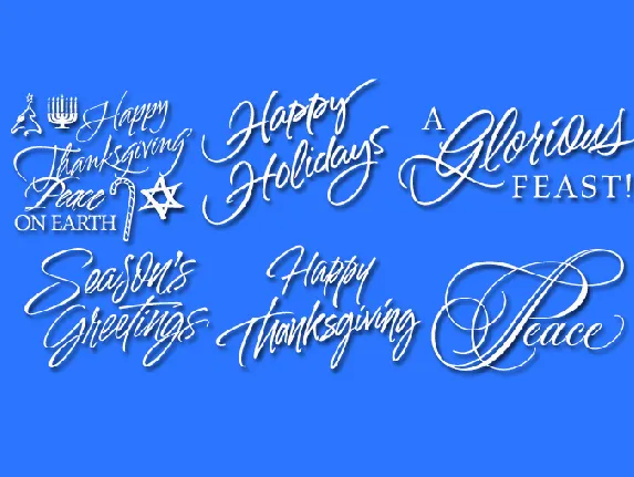 Holiday font