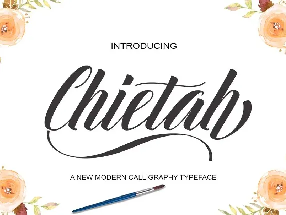 Chietah Calligraphy font