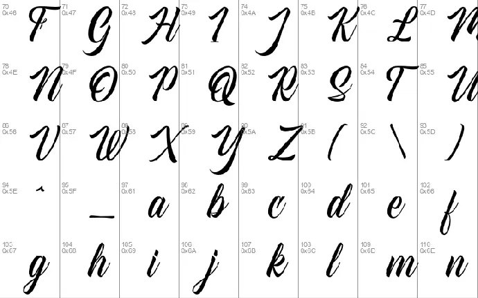 American Signer font