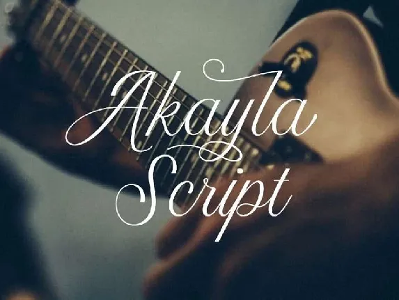 Akayla Script Free font