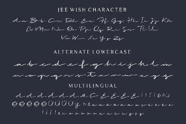 Jee Wish Demo Version font