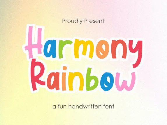 Harmony Rainbow Demo font