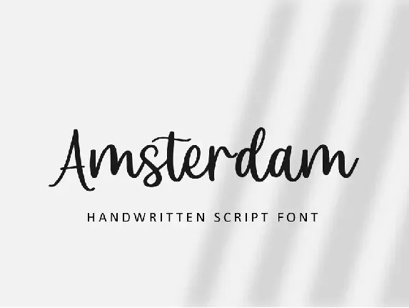 Amsterdam Script Font