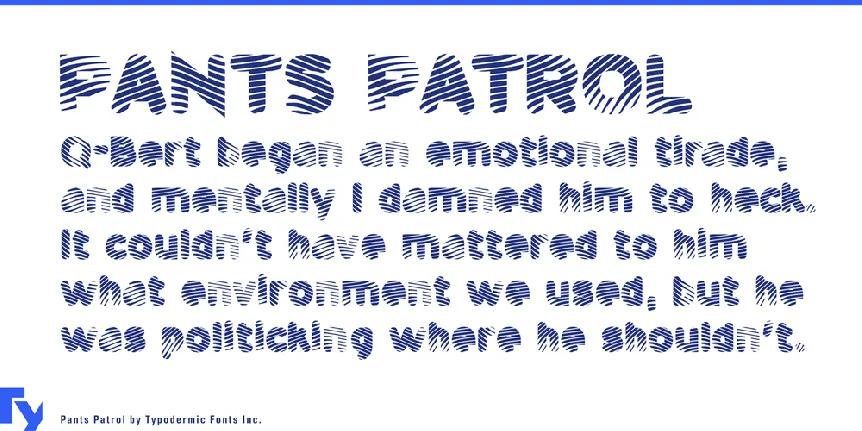 Pants Patrol font