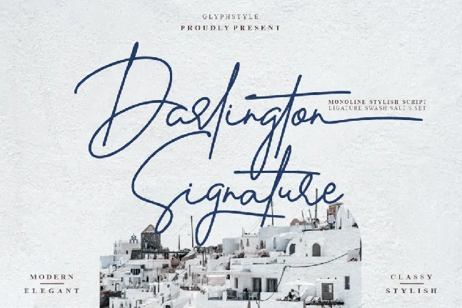 Darlington Signature font