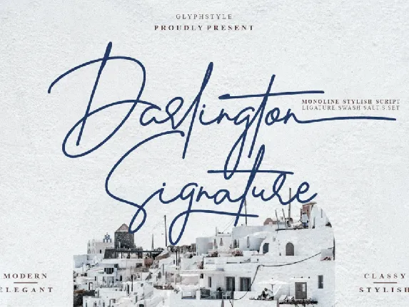 Darlington Signature font