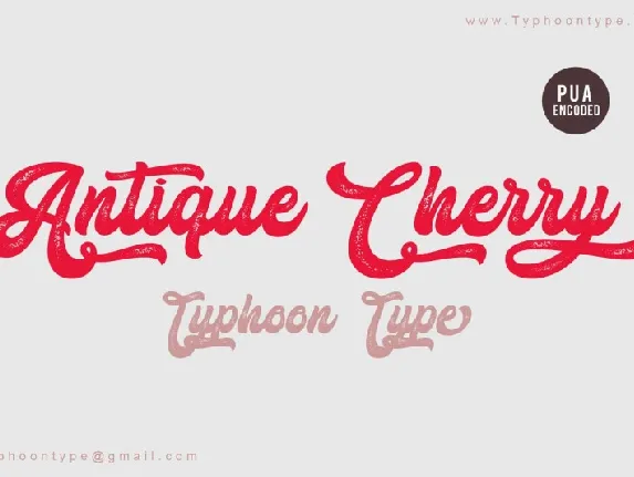 Antique Cherry Script font