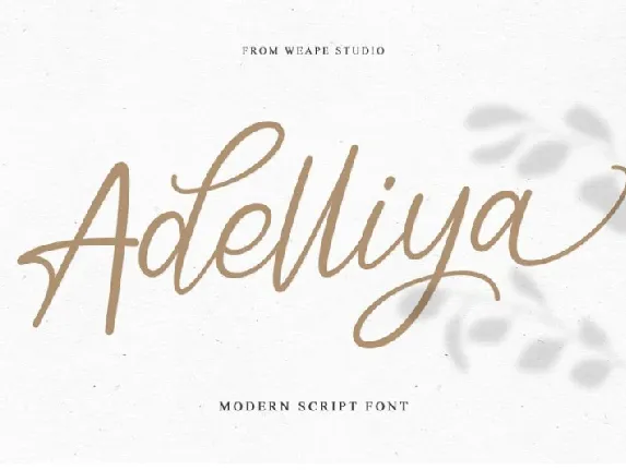 Adelliya Script font