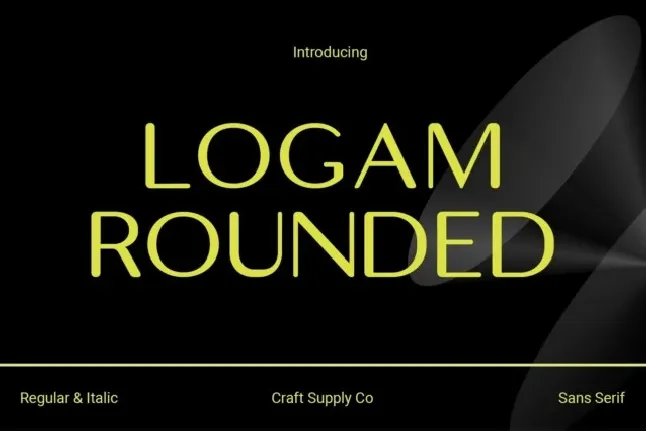 Logam Rounded font