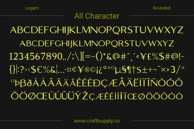 Logam Rounded font