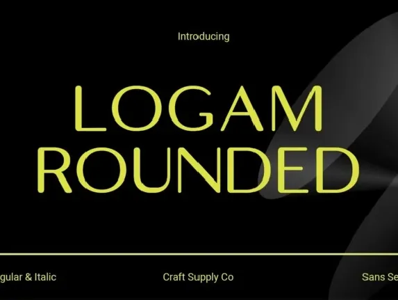 Logam Rounded font