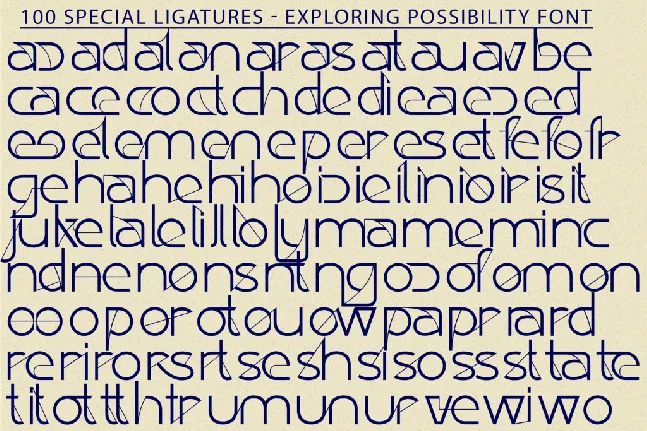 Exploring Possibility Demo font