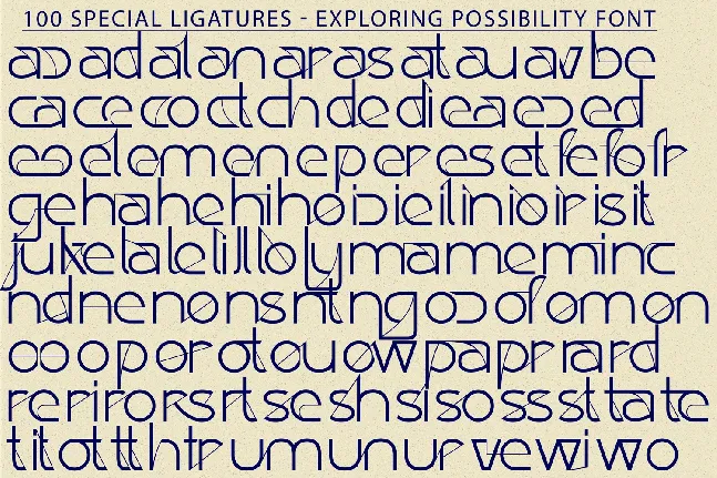 Exploring Possibility Demo font